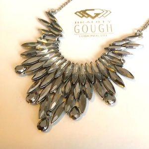 Rare Vintage Bradley Gough Rhinestone Necklace